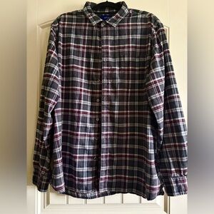 Men's Plaid Button-Up Shirt